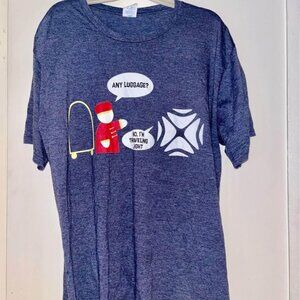 “Traveling Light” Graphic Tee, XL